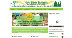 Desktop Screenshot of newfarminstitute.org